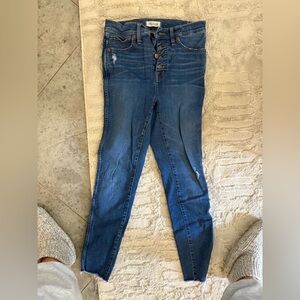 Madewell Dark Blue Skinny Jeans